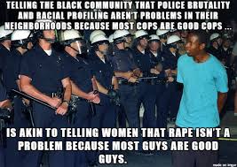 Police Brutality Is To Black People What Rape Is To Women Meme On Imgur