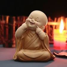 Find beautiful designs on high quality ornaments that are perfect for decorating. Buddha Monk Statue Baby Buddha Smiling Monk Figurin Gift Home Car Decoration Ebay