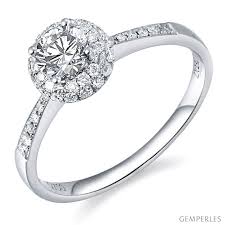 Economisez avec notre option de livraison gratuite. Solitaire Bague De Fiancaille Or Blanc 18cts 51 Diamants 0 58ct