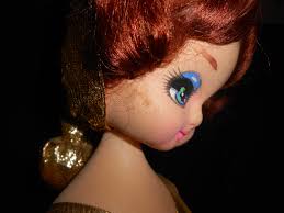 Big Eye Doll, Stockinette Doll, Jestia Japan, Pixie Elf, Christmas Pixie,  Christmas Elf, Vintage Christmas, Gold Lame, Vintage Doll