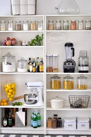 open pantry using bookshelves first