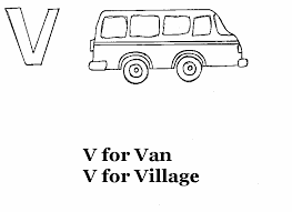 The letter v picture category: Alphabet V Coloring Printable Page For Kids