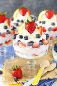 Lemon Berry Yogurt Trifles