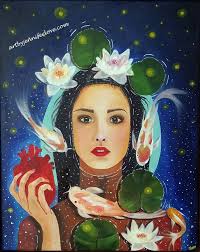 This painting is from a long ago series... 'Bridge of Dark Dreamers' Please  enjoy...