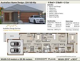 Here, the preferable room is clearly the one with private access to the balcony space apartment living doesn't have to mean giving up the idea of an open floor plan. 223 M2 Or 2400 Sq Foot Australian 4 Bedroom House Plan Etsy In 2021 House Plans Australia Narrow Lot House Plans Narrow House Plans