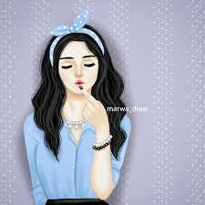 Marwa Draw Cute Girl Drawing Art Girl Girly Drawings
