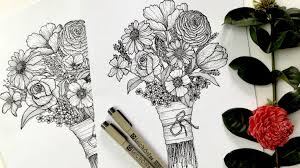 The various paintings of sunflowers and vincent van gogh are a perfect example of this. Floral Illustration Learn To Draw A Flower Bouquet Ink Pen Drawing Meenakshi Chinniah Skillshare
