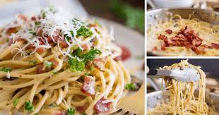 1/2 cawan susu full cream. Creamy Bacon Spaghetti Pasta Carbonara The Best Blog Recipes