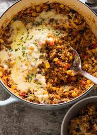 Mexican Ground Beef Casserole With Rice Beef Mince Recipe Mexican Ground Beef Casserole Minced Beef Recipes Ground Beef Casserole