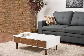 Ambry modern walnut and black coffee table. Contemporary Walnut White Coffee Table Gemini On R C Willey Accuweather Shop
