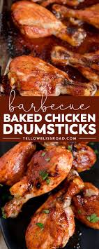 Barbecue Baked Chicken Drumsticks Yellow Bliss Road Recipe Drumstick Recipes Chicken Drumstick Recipes Baked Chicken Drumsticks