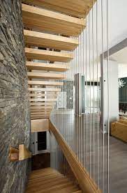 White Oak Floating Stair Modern Staircase Edmonton By Specialized Stair And Rail Houzz