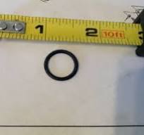 AMAT 3700-02329 O-RING, ID: .299 CSD: .103, CZ SC513, 80 DURO, AS568-109