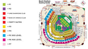 48 inquisitive map of busch stadium