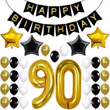 These classic table covers are the perfect blend of the old and new star wars. Amazon Com Gold 90 Birthday Party Decorations Set Large 40 Inch Black And Gold Mylar Star Balloons With Happy 90th Birthday Banner Black 90th Birthday Party Supplies 90 Year