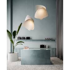 Mdezeiner On Instagram Beautiful Minimalism And Handcrafted Paper Pendants Voiles By Celinewrightparis Spa Interior Design Interior Salon Interior Design