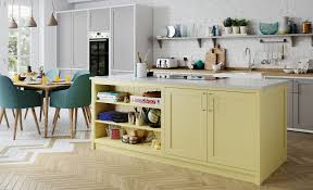 If you are looking for country kitchen yellow you've come to the right place. Aldana Shaker Kitchen Dust Grey Pale Yellow Brilliant White Kitchen Stori