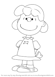 Draw a 'v' for the collar and a line for the top of each arm. Learn How To Draw Lucy From The Peanuts Movie The Peanuts Movie Step By Step Drawing Tutorials