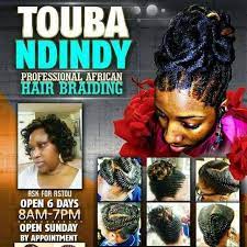And the shop is located in a decent neighborhood. Touba Ndindy African Hair Braiding Home Facebook