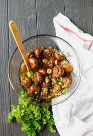 Marinate in the refrigerator for several hours or overnight. Easy Marinated Mushrooms Recipe Cooking Lsl