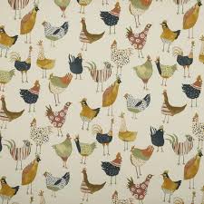 Deco style print in great retro colors on this vintage cotton feedsack fabric. Harriet Curtain Fabric In Vintage Terrys Fabrics Uk