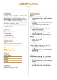 What is a cv for job applications? Waitress Resume Sample 2021 Writing Guide Tips Resumekraft