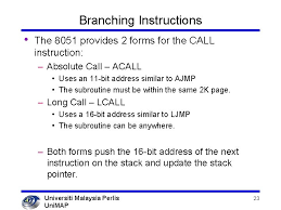 You need javascript enabled to view it. Lecture Set 5 The 8051 Instruction Set Universiti