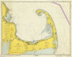 Map Of East Coast Massachusetts Cape Cod Bay New