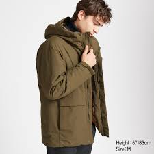 Men Hybrid Down Parka