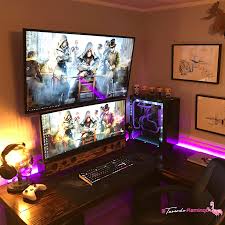 Custom Desk Top Setup Early 2017 Gaming Room Setup Game Room Design Pc Gaming Setup