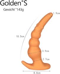 Gtbxfu Silicone Butt Plug, Porn Masturbation Ass Plug, Bondage Dilator,  Prostate Stimulation, Erotic Plug, Sex Toys for Men and Women (Gold 18.5 x  3.9 cm - S) : Amazon.de: Health & Personal Care