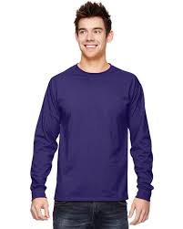 Fruit Of The Loom 4930 Adult Cotton Long Sleeve T Shirt