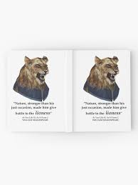 Check spelling or type a new query. Battle To The Lioness Quote Below Hardcover Journal By Barrel O Bard Redbubble