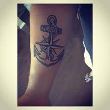 On this part of the body it is possible to do. Nautical Star And Anchor Tattoo Done In Jacksonville Florida At Inksmith And Rogers Tattoos Nautical Star Tattoos Small Anchor Tattoos