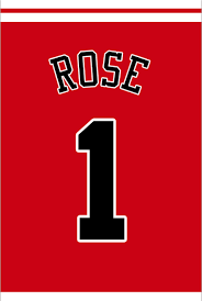 Derrick Rose Number 1 Chicago Bulls Jersey Art Print Mancave Wall Art Nba Memorabilia Perfect Gift For Basketb Chicago Bulls Basketball Fans Derrick Rose
