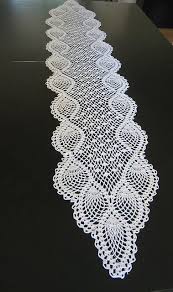 Gorgeous Pineapple Crochet Table Runner Dresser Scarf Diagram Pattern Only Crochet Table Runner Pattern Pineapple Crochet Crochet Table Runner