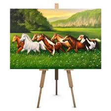 The pure joy of a horse at full gallop is captured in this spirited artwork. Horse Wall Art For Home Decor Is Horse Painting Lucky L Royal Thai Art