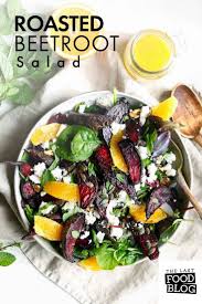 Roasted Beetroot Salad Beetroot Salad Vegetarian Thanksgiving Recipes Vegan Recipes Healthy