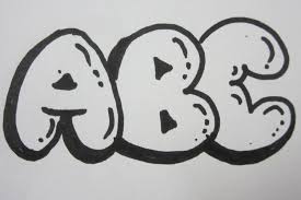 How To Draw Bubble Letters All Capital Letters Bubble Drawing Bubble Letters Graffiti Lettering