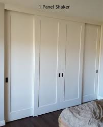 Panel Louver And Flush Doors Install Style Bypass Sliding Door Style Shaker Bedroom Closet Doors Master Bedroom Closets Organization Master Bedroom Closet