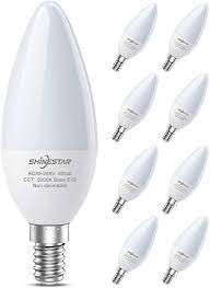 Find great deals on ebay for ceiling fan light bulbs. Shinestar 8 Pack E12 Led Ceiling Fan Light Bulbs 60 Watt Equivalent 120v Daylight 5000k Small Candelabra Base Light Bulb For Chandelier Type B B11 Led Bulb Non Dimmable Amazon Com