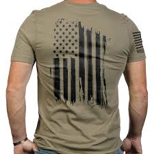 Nine Line Apparel America T Shirt Coyote Mgw