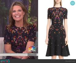 Savannah S Black Pansy Print Dress On Today Print Dress Dresses Fashion Tv