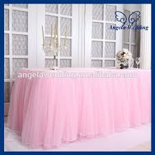 Source Sk005h New Arrival 2015 Beautiful Bridal Ruffled Wedding Pink Tulle Table Skirt On M Alibaba Com Tulle Table Tulle Table Skirt Pink Tulle Table Skirt