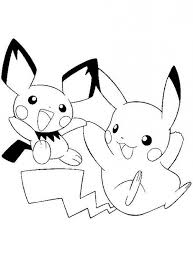 Pikachu Coloring Pages With Pichu Pokemon Coloring Pages Pikachu Coloring Page Pokemon Coloring