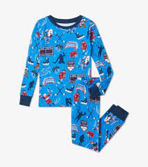 Hockey Champs Kids Pajama Set Little Blue House Us