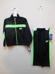Black And Neon Green Nike Shirt Nike Boys Track Suit Set Size 3t Color Black Neon Green White Black Neon Puma Outfit Tracksuit