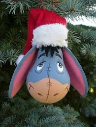 Eeyore Light Bulb Christmas Ornament Handmade Christmas Ornaments Unusual Christmas Ornaments Disney Christmas Decorations