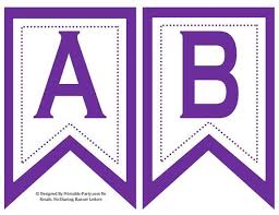 Letter a stencils printable free stencil, font, clip art, . 5x8 Inch Swallowtail Purple Printable Banner Letters Etsy In 2021 Printable Banner Letters Banner Letters Personalized Party Banner