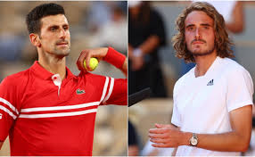 Djokovic and tsitsipas took the french open final to a fifth set for the first time since 2004 in an exhausting match that lasted more than four hours. Novak Djokovic Vs Stefanos Tsitsipas Preview Predictions Odds And How To Watch 2021 French Open Men S Final Today